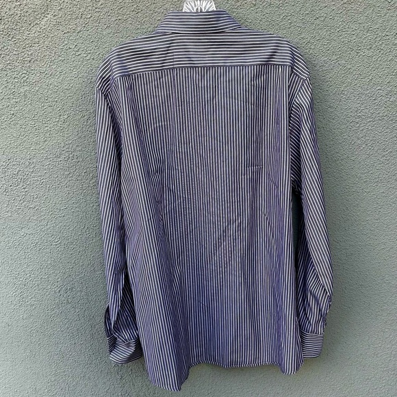Lacoste Pinstripe Oxford Button Down Collared Shirt | Size 42 - Picture 2 of 9